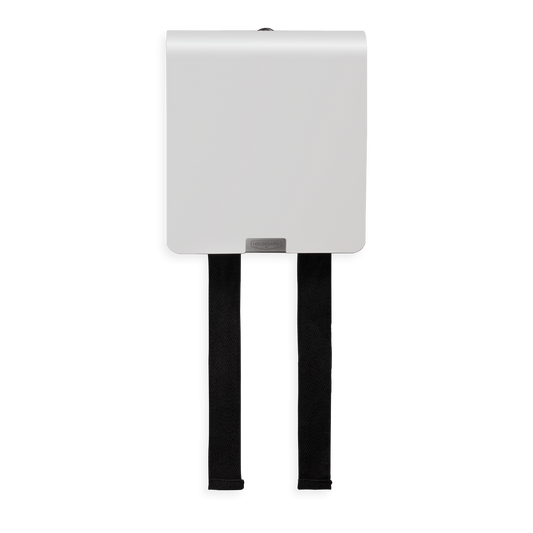 Housegard Mantle, brannteppe i metalldeksel, 120x120 cm, hvit