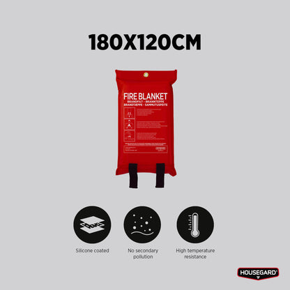 Housegard brannteppe, 120x180 cm, silikonbelegg
