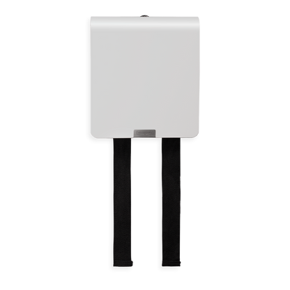 Housegard Mantle, brannteppe i metalldeksel, 120x120 cm, hvit