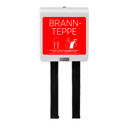 Housegard Mantle, brannteppe i metalldeksel, 120x120 cm, hvit