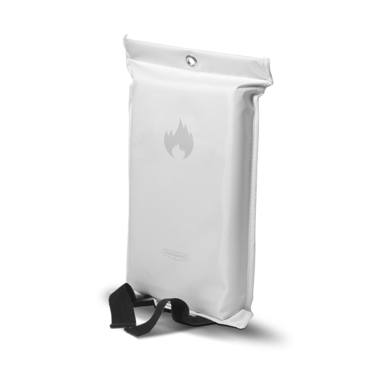 Housegard brannteppe, 120x180 cm, hvit, silikonbelegg