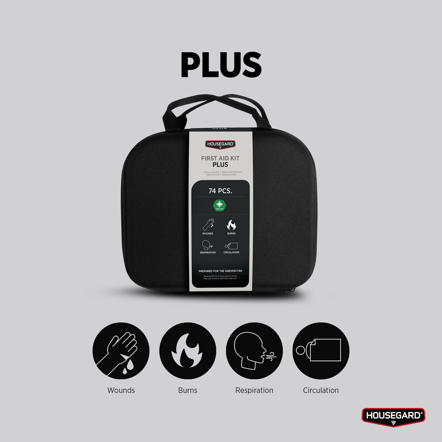 Housegard Førstehjelpsveske, Plus