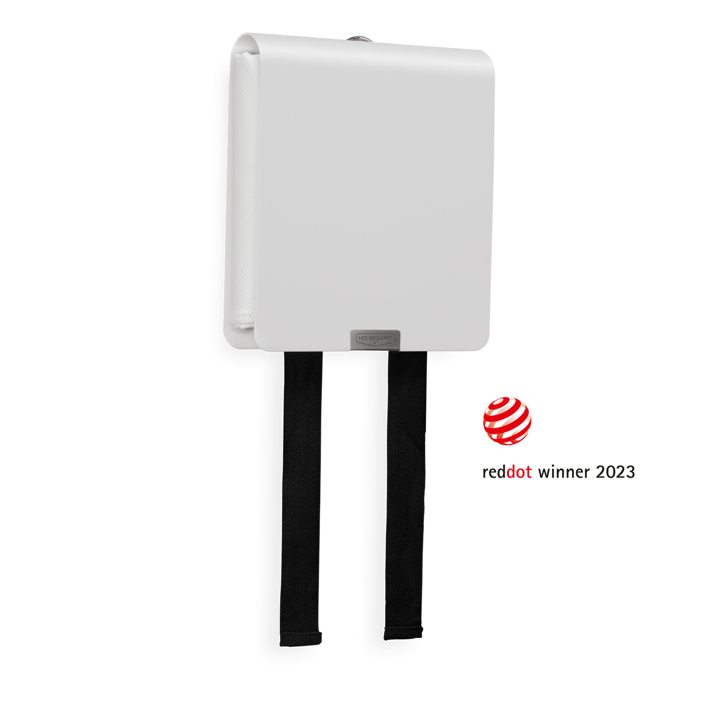 Housegard Mantle, brannteppe i metalldeksel, 120x120 cm, hvit