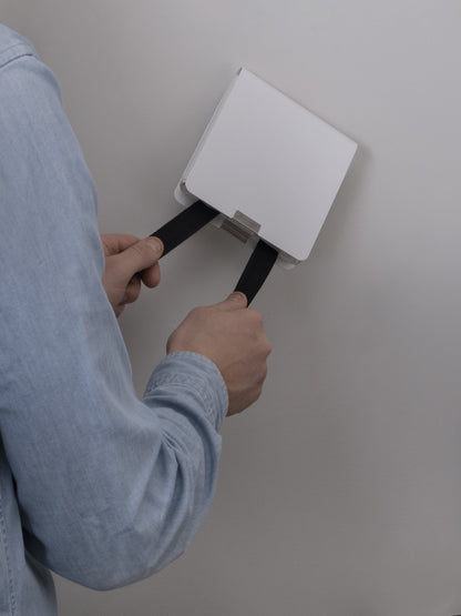 Housegard Mantle, brannteppe i metalldeksel, 120x120 cm, hvit