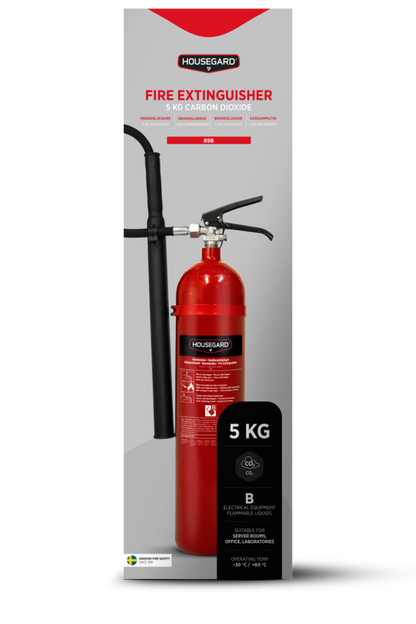 Housegard karbondioksid-slukker 5 kg, K5TGX