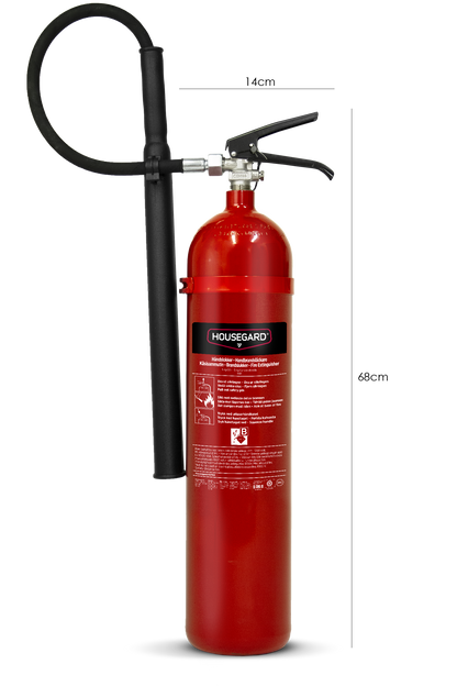 Housegard karbondioksid-slukker 5 kg, K5TGX