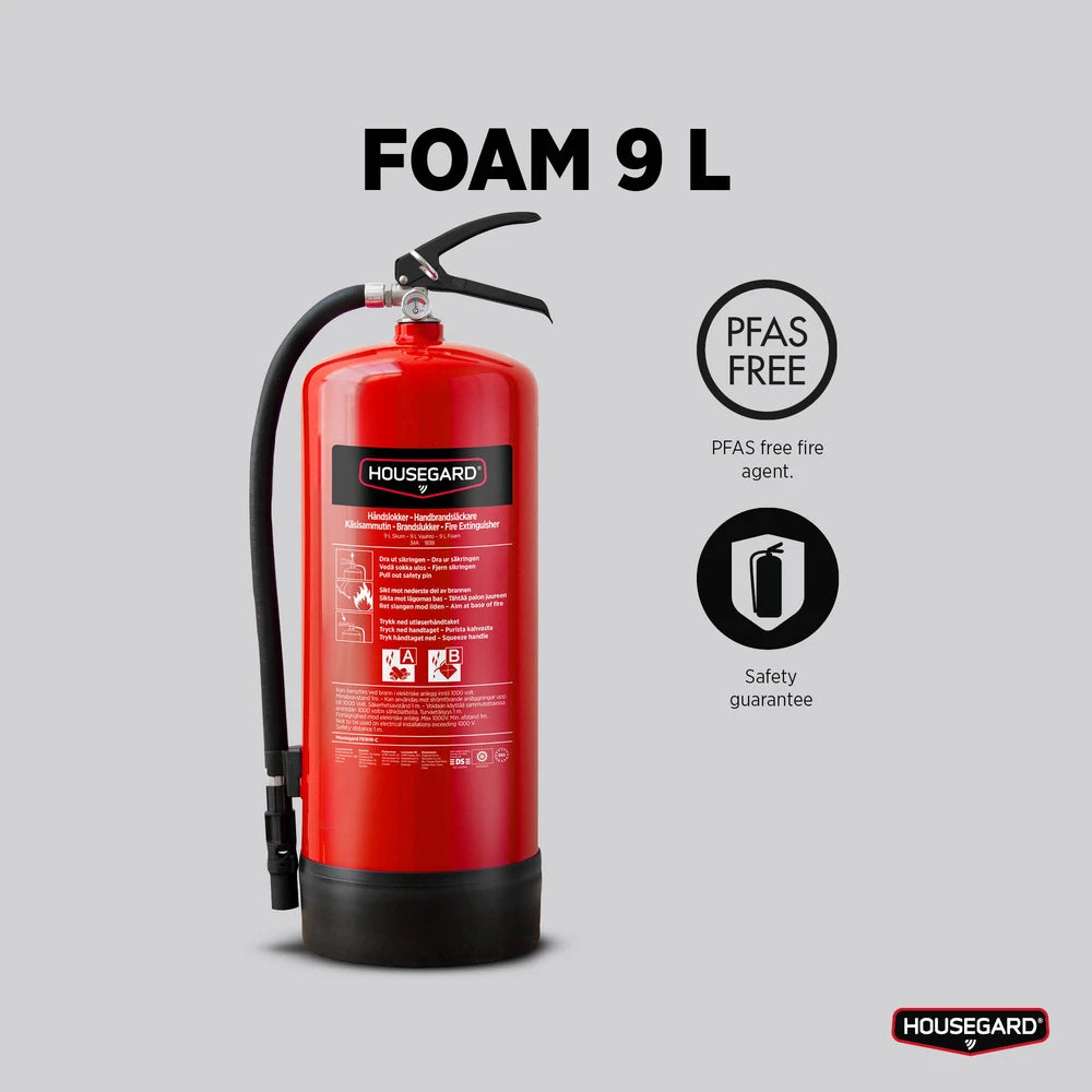 Housegard skumslukker 9 l PFAS fri, FE9HR-C, 34A 183B